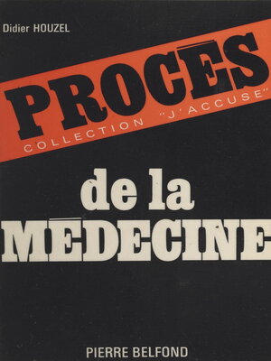 cover image of Procès de la médecine